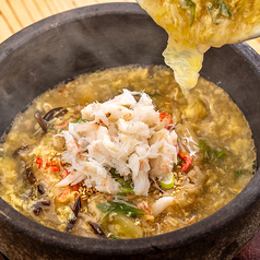かに玉あんかけ石焼チャーハン