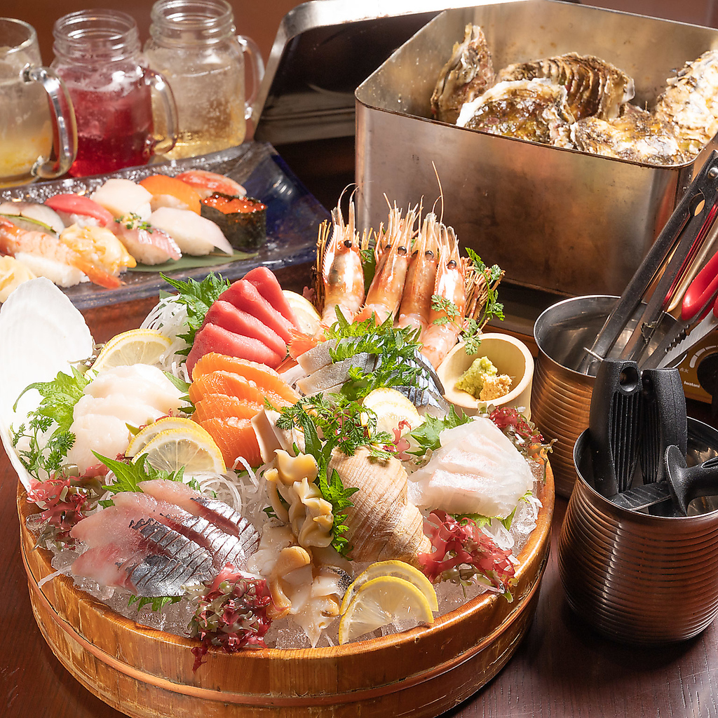 お肉メニューだけではございません！新鮮な鮮魚を使用したお料理もご用意しております。