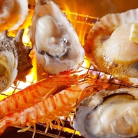 当店イチオシ！新鮮魚介の「浜焼きセット」