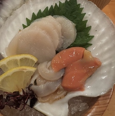 天然殻付きホタテ