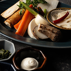 古来種野菜の盛り合わせ