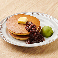 ≪ホットケーキバリエーション≫北海道小豆&抹茶アイス 1枚