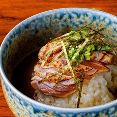 鶏刺し茶漬け