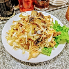 ネギと焼豚の辛味噌和え