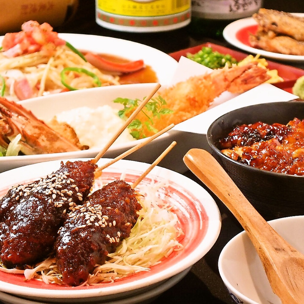 メインはもちろん、お料理大充実◎宴会コース4480、4980、5480円⇒各500円引き!!※イメージ写真