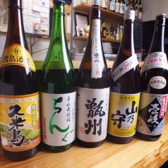 豊富な種類の日本酒・焼酎