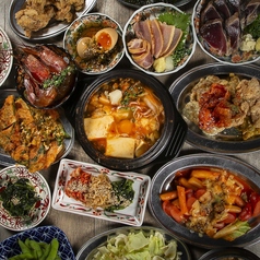 【喫煙可・居酒屋】韓国大衆酒場 手仕込焼売 飲み放題 屋台酒場バッテン神田西口店のコース写真