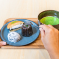 料理メニュー写真&nbsp;自服抹茶＋ワンプレート（スイーツ3種）