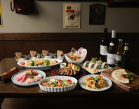 1次会も2～3次会にも使える飲放付コース！