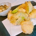 料理メニュー写真&nbsp;あんこう・芽キャベツおつまみ天ぷら　しば漬けタルタルで