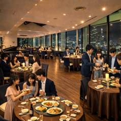 着席時は65名様まで、立食時は75名様までご対応できます