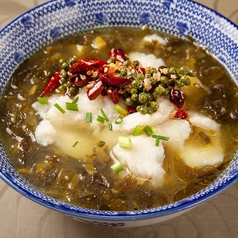 白身魚と四川酸菜の辛味煮込み