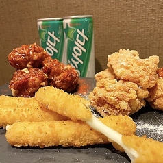 ［大人気メニュー］ヤンニョムチキンハーフセット＋チーズステック