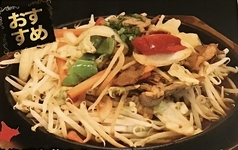 北海道名物【鉄板焼き】ジンギスカン炒め