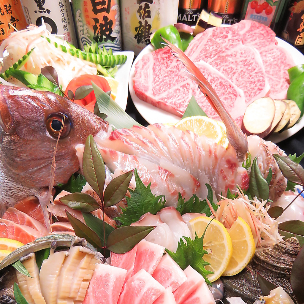 季節の旬をたっぷり！会社宴会にもオススメ…★贅沢コース[飲放付]全9品5000円(税込)！