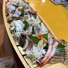 本日のお造り盛り合わせ 五種盛り