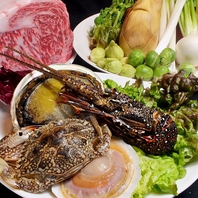 全国各地の旬の海鮮や野菜で独創的な料理をコースで堪能