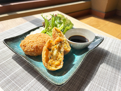 かねふく明太高菜とチーズの包み揚げ