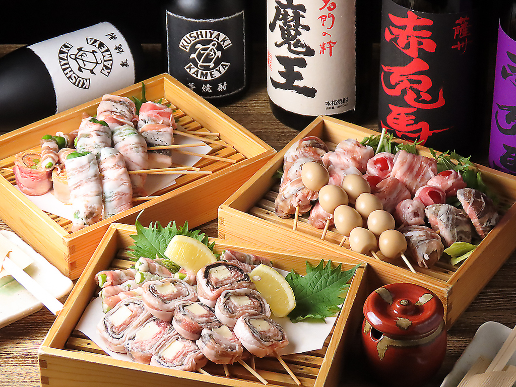 名物のりチーズ巻きをはじめ、えのき巻きやニラ肉巻き、大人気キムチニンニク芽肉巻きなどご用意◎