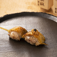 野菜を交えて食感を演出する店主のおまかせコース