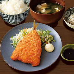 特大あじフライ定食