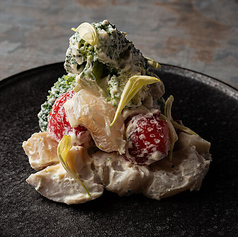 帆立のマスカルポーネ白和え