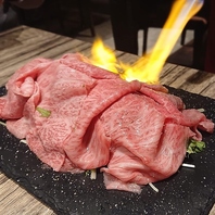 鉄板焼きのおススメは「黒毛和牛炙り焼き」