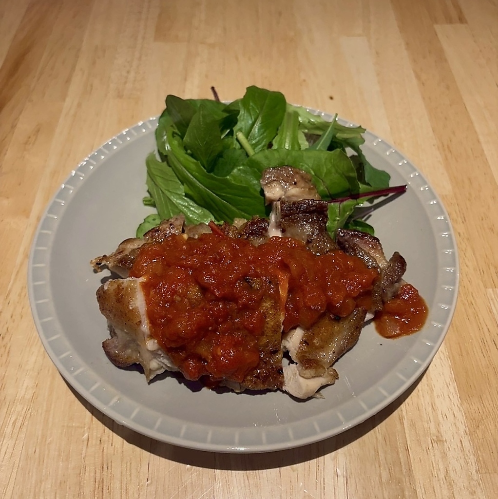 パリパリチキンステーキ