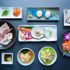 豚鶏海鮮焼肉コース