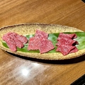 料理メニュー写真&nbsp;和牛赤身3種盛りor和牛カルビ3種盛り