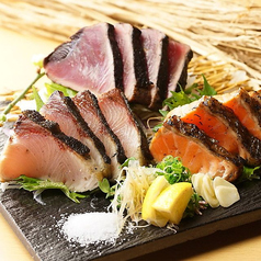 はずせない逸品！藁焼き盛り合わせ 各4貫