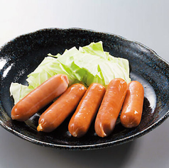 ソーセージ鉄板焼