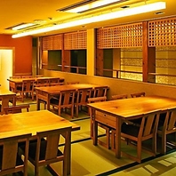 落ち着いた和の空間で、家族や友人との楽しいひとときを