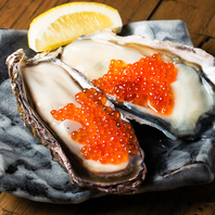 痛風!?牡蠣×いくらは痛風覚悟の贅沢具材がたっぷり。