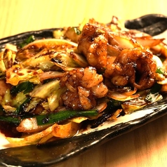 特選ホルモンの濃厚味噌焼き