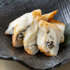 笹かまに塩昆布とクリームチーズ