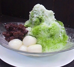 抹茶白玉あずき