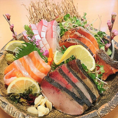 藁焼きと熟成魚食べ比べ 4種各3貫