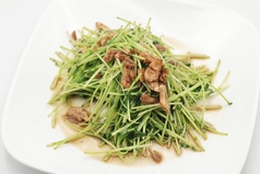 【豆苗】豆苗のニンニク炒め