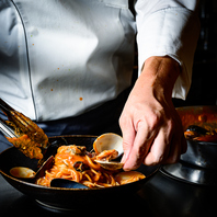 牡蠣と車海老の贅沢ペスカトーレ