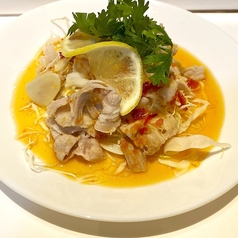 鶏皮のごま油和え