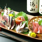 豊富なお酒に合う鮮魚はおすすめを日替わりでご用意！