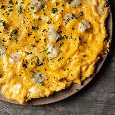 出汁卵とゴルゴンゾーラのオープンオムレツ