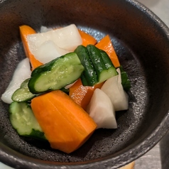 いろどり野菜の三五八漬け