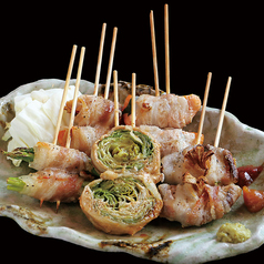 季節の豚巻き串 5本盛り