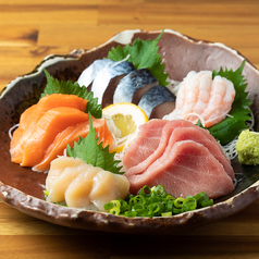 刺身の5点盛り合わせ