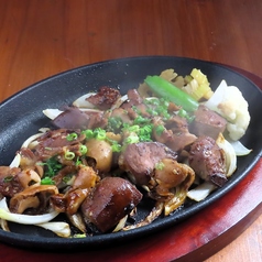 豚とホルキンミックス鉄板焼き