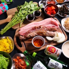 【韓国料理】シガン生サムギョプサル専門店　今池のコース写真