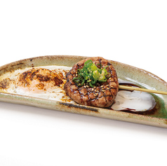 炙り卵のコリコリつくね焼き