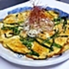 とろとろニラ玉子焼き